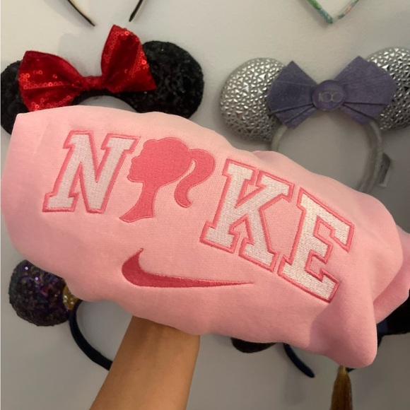 Nike Sweaters - Embroidered Barbie crewneck